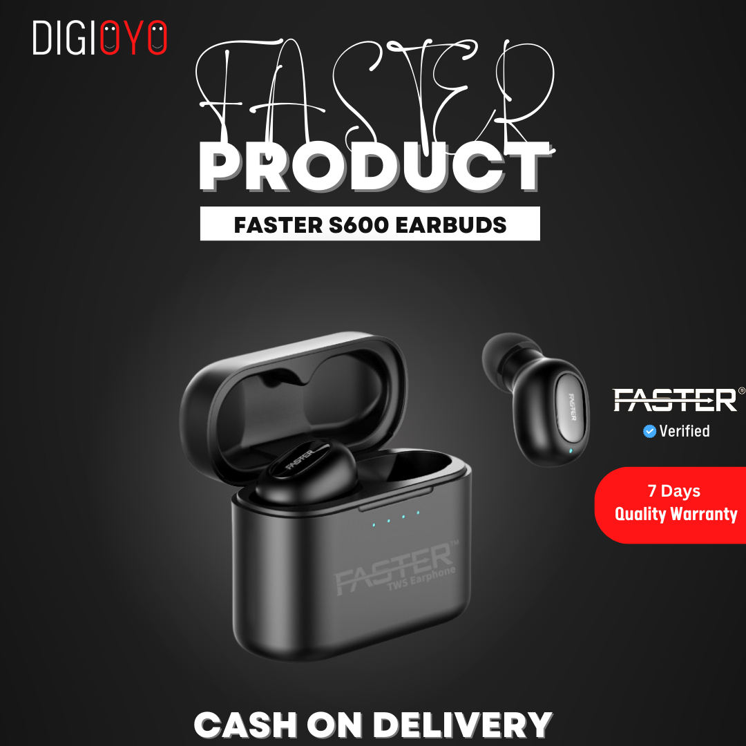 Faster S600 TWS Stereo Wireless Earbuds