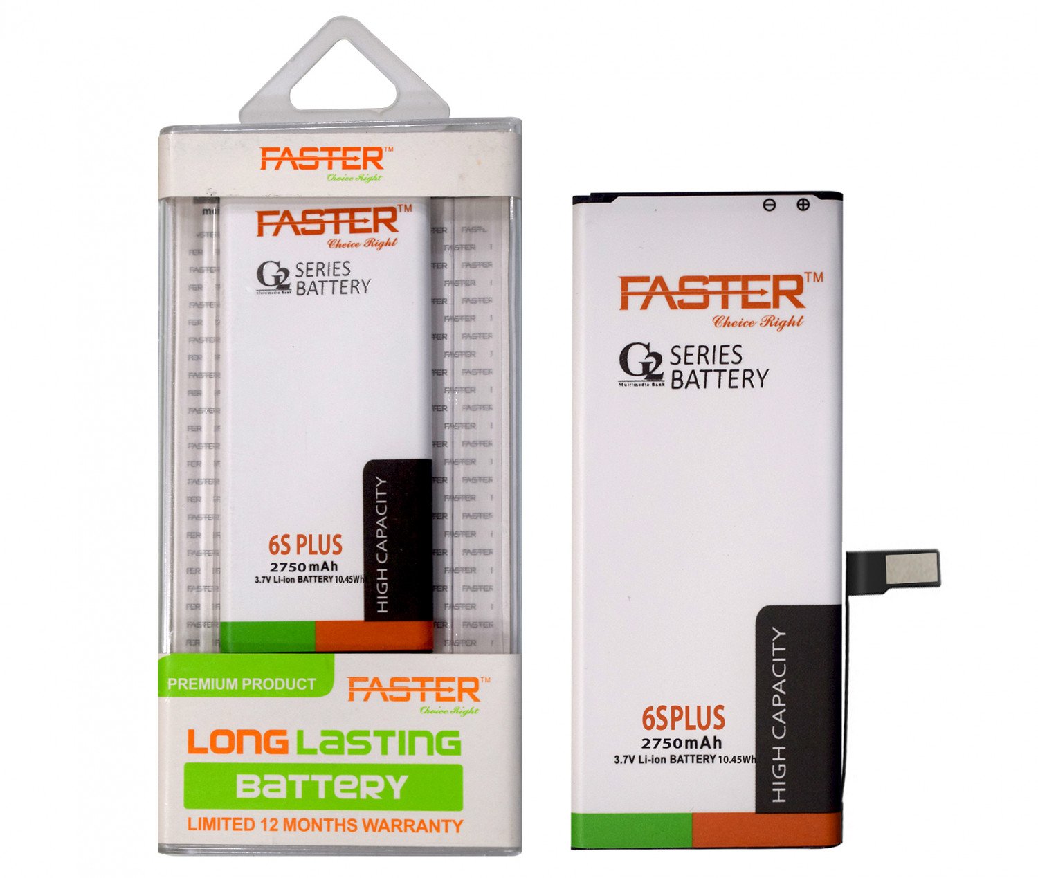 iPHONE 6S Plus 2750 mAh G2 Series Long Lasting Battery