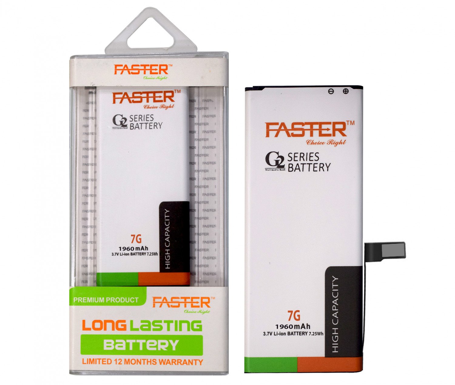 iPhone 7G 1960 mAh G2 Series Long Lasting Battery