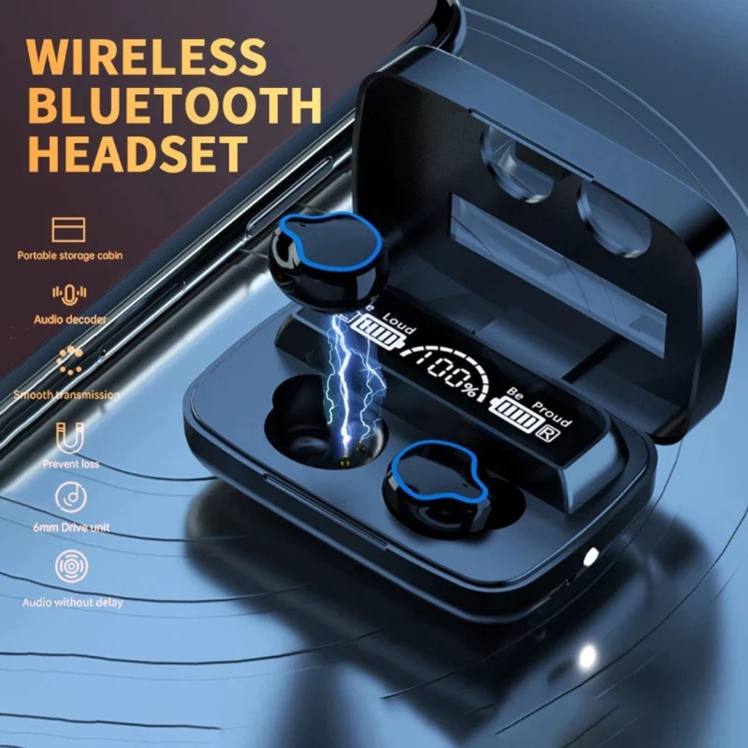 M9 TWS Wireless Earbuds with Charging Case