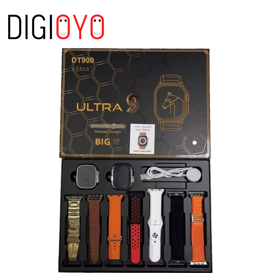 DT900 ULTRA 9 Smart Watch with 7 Strap