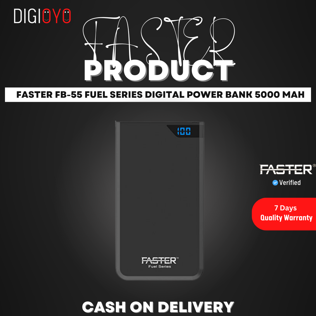 FASTER FB-55 Fuel Series Digital Power Bank 5000 mAh