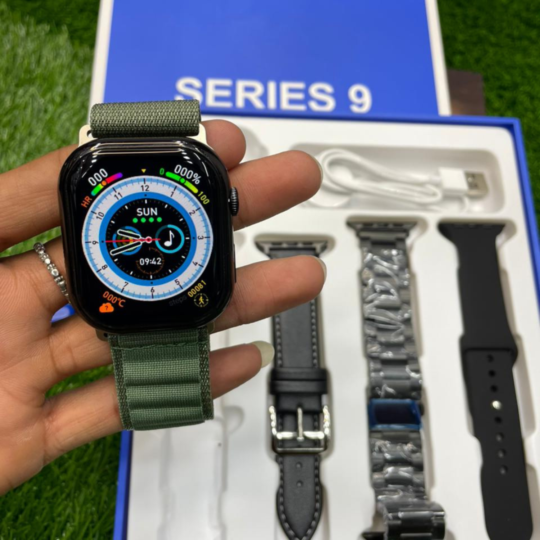 Series 9 Smart Watch With 4 Straps